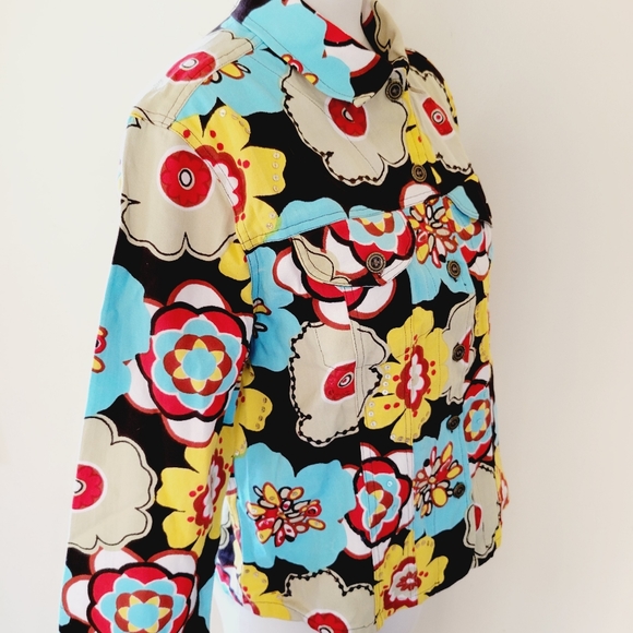 Gandy Couture retro floral jacket size large - Picture 4 of 7